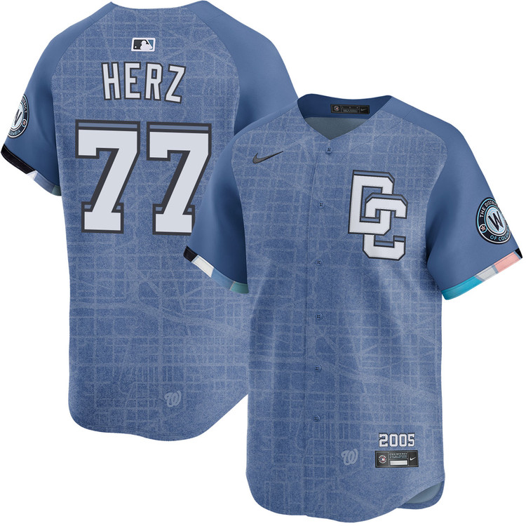 DJ Herz Washington Nationals City Connect 2.0 Limited Jersey
