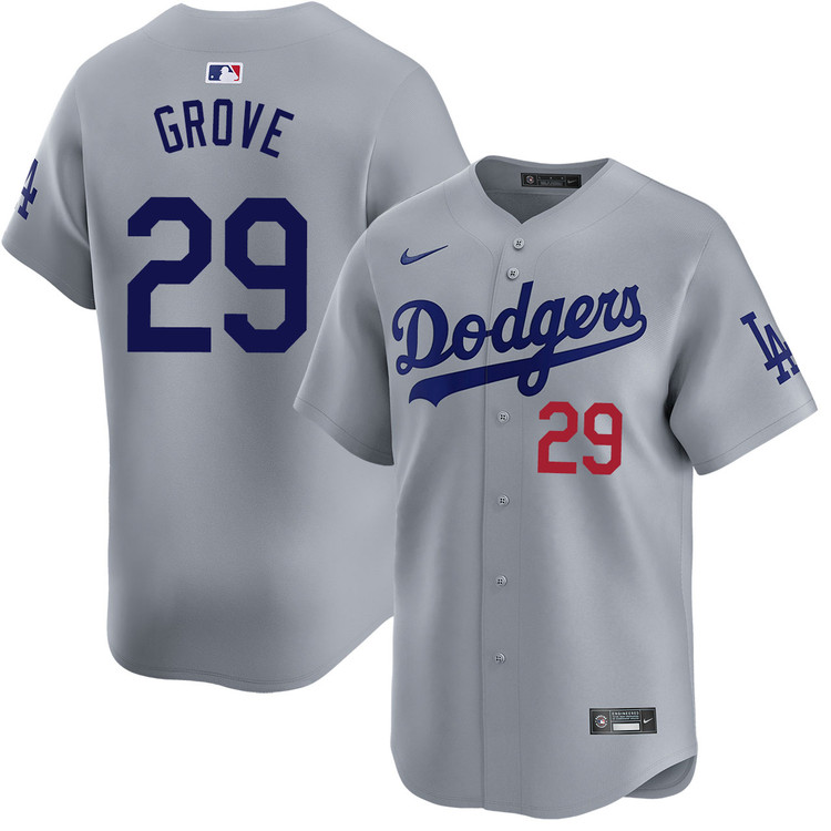 Michael Grove Los Angeles Dodgers Alternate Road Limited Jersey