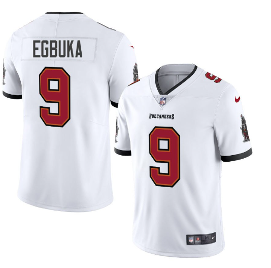 Men's Youth Women's Tampa Bay Buccaneers Emeka Egbuka White 2025 Draft First Round Pick Game Jersey