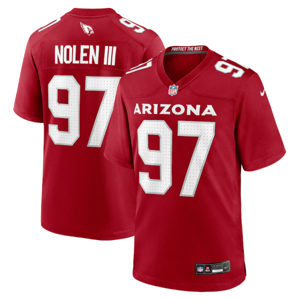 Men's Youth Women's Arizona Cardinals Walter Nolen Cardinal 2025 Draft First Round Pick Game Jersey