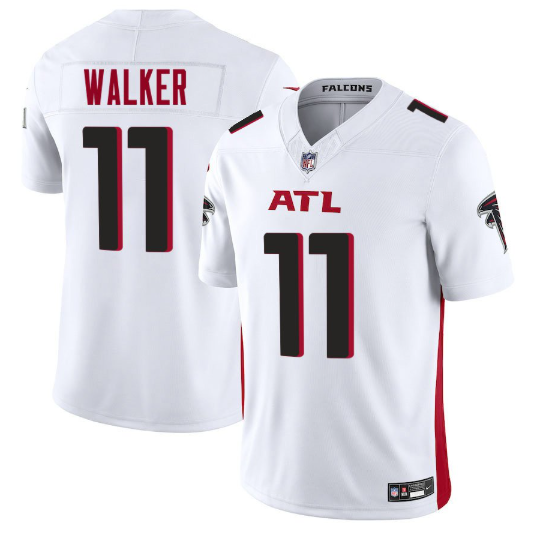Men's Youth Women's Atlanta Falcons Jalon Walker White 2025 Draft First Round Pick Game Jersey