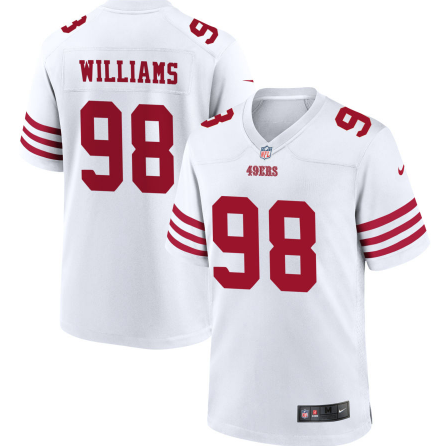 Men's Youth Women's San Francisco 49ers Mykel Williams White 2025 Draft First Round Pick Game Jersey