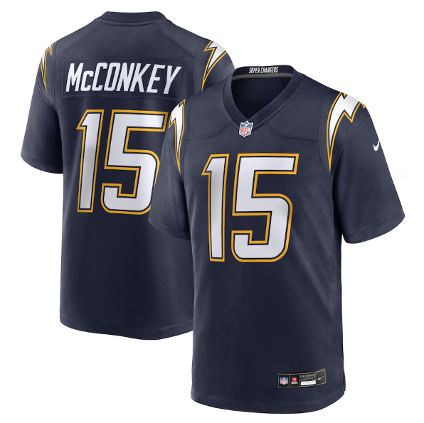 Men's Youth women's Los Angeles Chargers Ladd McConkey Navy Alternate Super Chargers Game Player Jersey