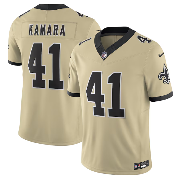 New Orleans Saints Alvin Kamara Gold Alternate Gameday Golds Alternate Vapor F.U.S.E. Limited Jersey