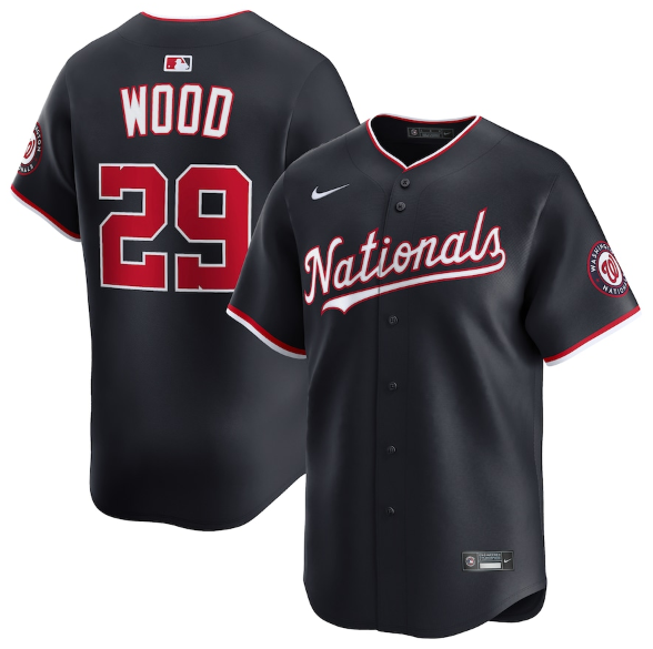 Washington Nationals James Wood Navy Alternate Limited Player Jersey