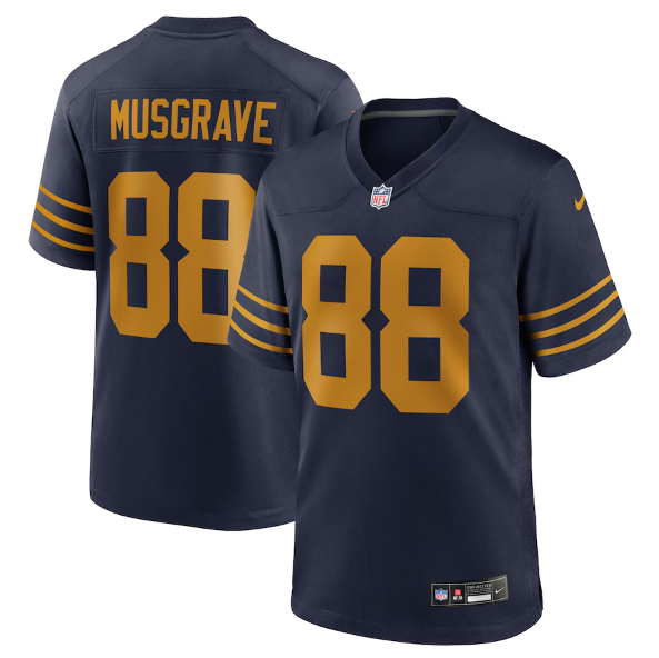 Green Bay Packers Luke Musgrave Navy The 1923 Classic Game Jersey