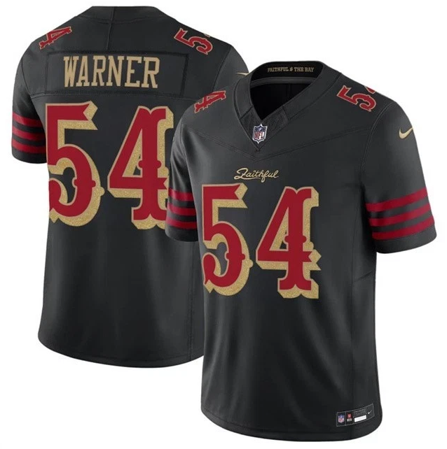 49ers Fred Warner Black 2025 F.U.S.E. “Rivalries” Vapor Limited Jersey