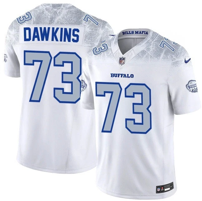 Bills Dion Dawkins White 2025 F.U.S.E. “Rivalries” Vapor Limited Jersey