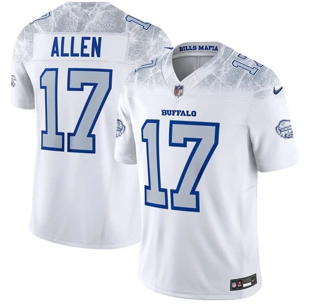 Bills Josh Allen White 2025 F.U.S.E. “Rivalries” Vapor Limited Jersey