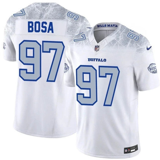 Bills Joey Bosa White 2025 F.U.S.E. “Rivalries” Vapor Limited Jersey
