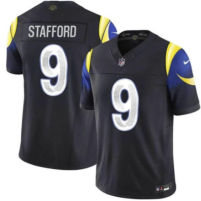 Rams Matthew Stafford Black 2025 F.U.S.E. “Rivalries” Vapor Limited Jersey