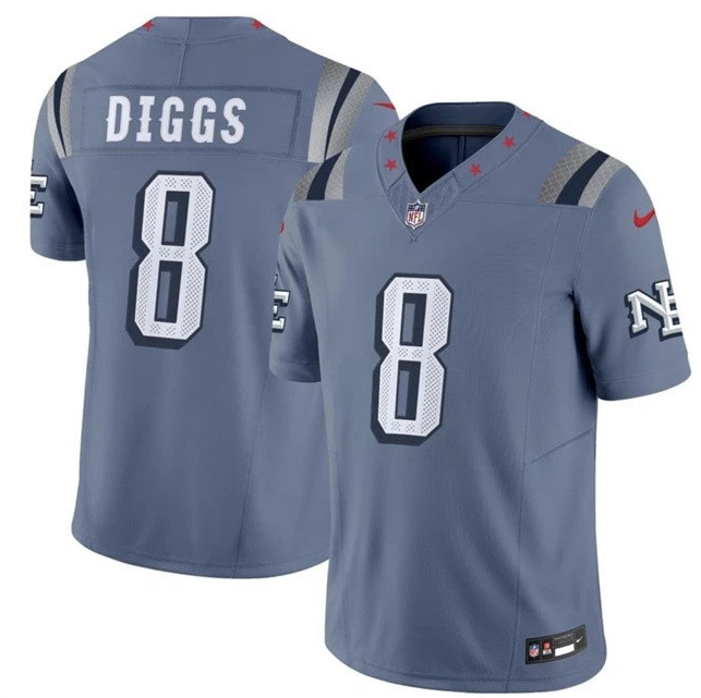 Patriots Stefon Diggs 2025 F.U.S.E. “Rivalries” Vapor Limited Jersey