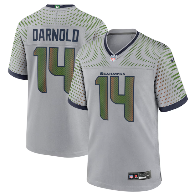 Seattle Seahawks Sam Darnold Wolf Gray 2025 Rivalries Collection Game Jersey