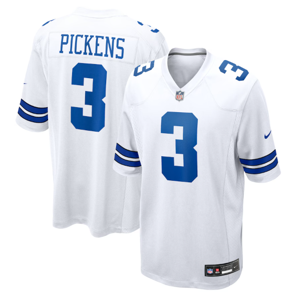 Dallas Cowboys George Pickens White Jersey
