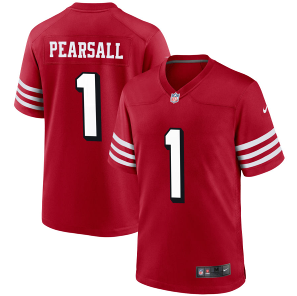 San Francisco 49ers Ricky Pearsall Red Jersey
