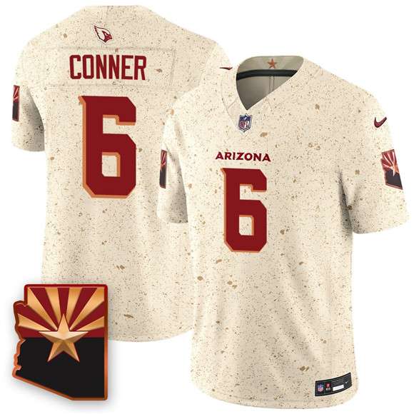 Arizona Cardinals #6 James Conner 2025 FUSE Rivalries Vapor Untouchable Limited Football Stitched Jersey