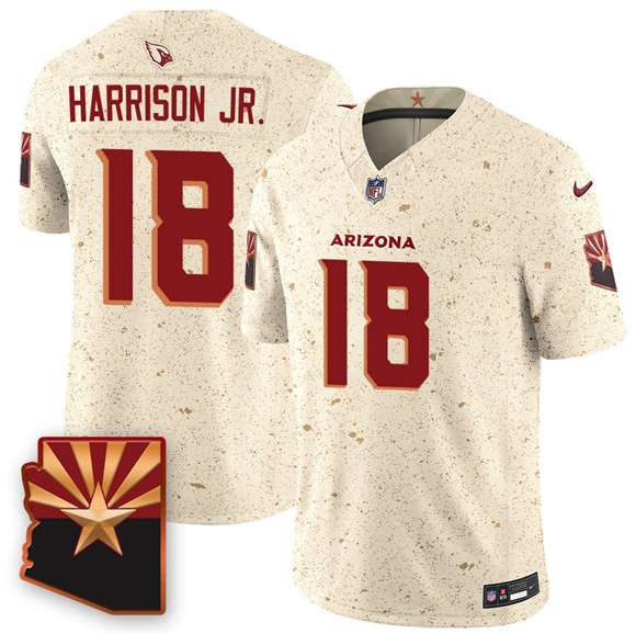 Arizona Cardinals #18 Marvin Harrison Jr 2025 FUSE Rivalries Vapor Untouchable Limited Football Stitched Jersey