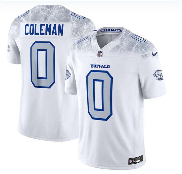 Buffalo Bills #0 Keon Coleman White 2025 FUSE Rivalries Vapor Limited Football Stitched Jersey