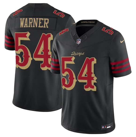San Francisco 49ers #54 Fred Warner Black 2025 FUSE Rivalries Vapor Limited Football Stitched Jersey