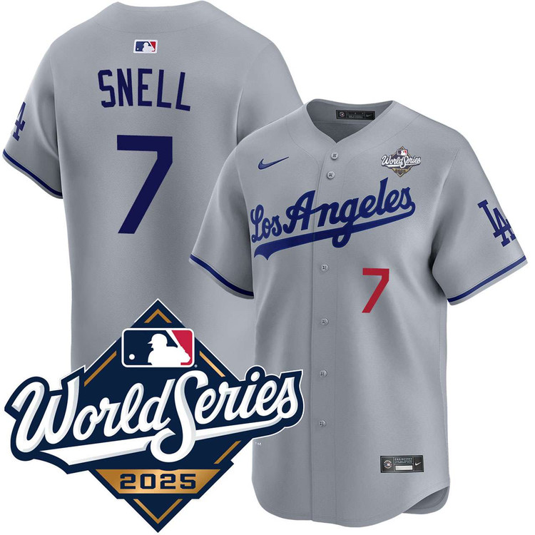 Blake Snell Los Angeles Dodgers Road Limited 2025 World Series Jersey