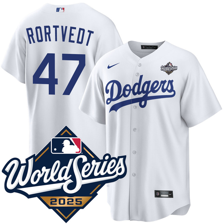 Ben Rortvedt Los Angeles Dodgers Home 2025 World Series Jersey