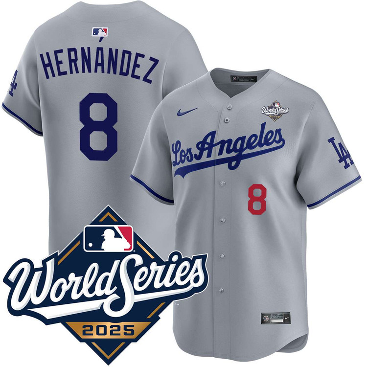 Enrique Hernandez Los Angeles Dodgers Road Limited 2025 World Series Jersey