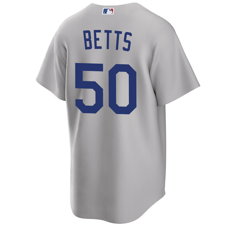 Mookie Betts Los Angeles Dodgers Alternate 2025 Road World Series Jersey