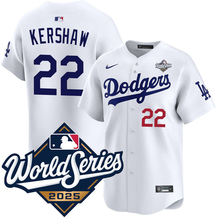 Clayton Kershaw Los Angeles Dodgers Home Limited 2025 World Series Jersey
