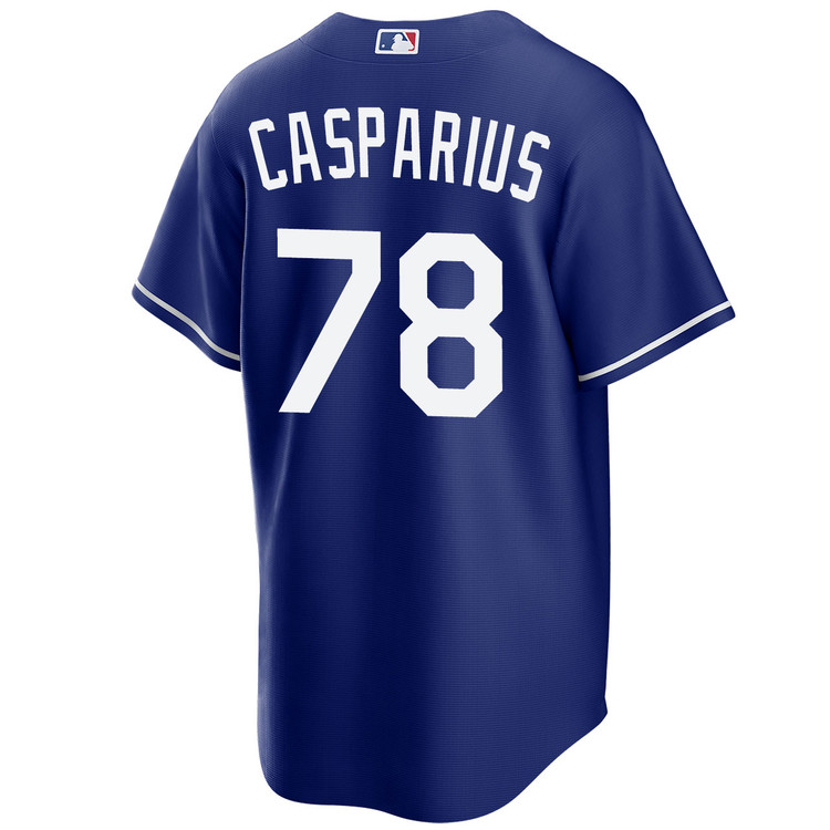 Ben Casparius Los Angeles Dodgers Royal 2025 Alternate World Series Jersey
