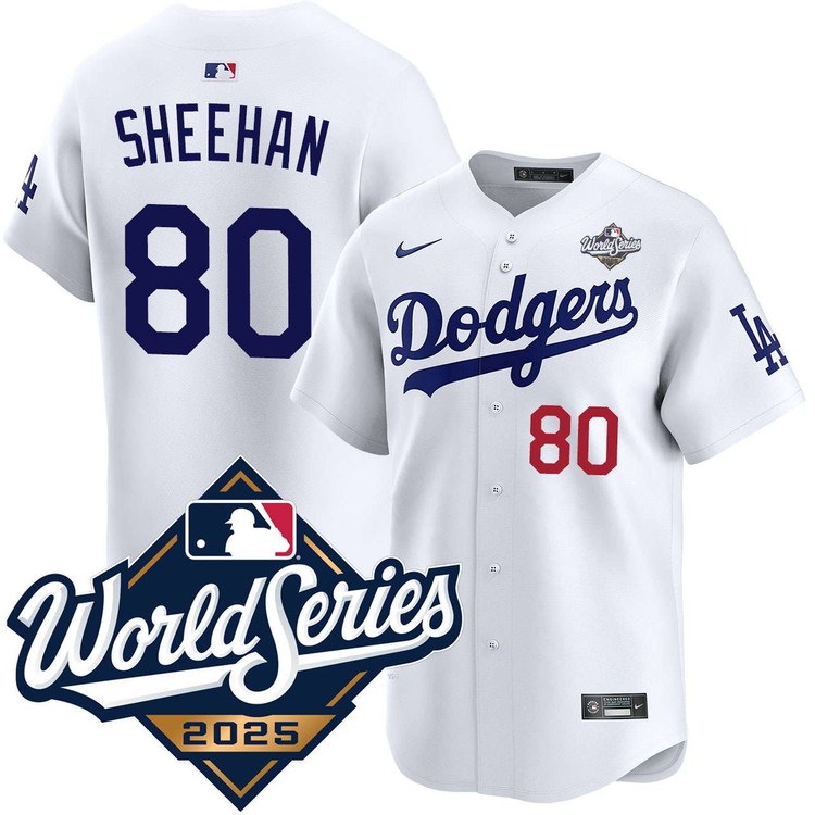 Emmet Sheehan Los Angeles Dodgers Home Limited 2025 World Series Jersey