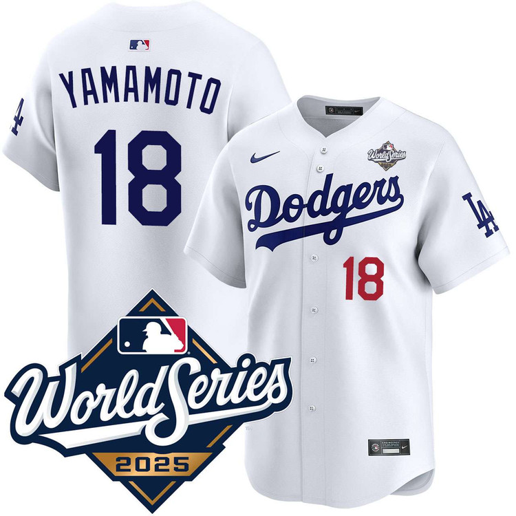 Yoshinobu Yamamoto Los Angeles Dodgers Home Limited 2025 World Series Jersey