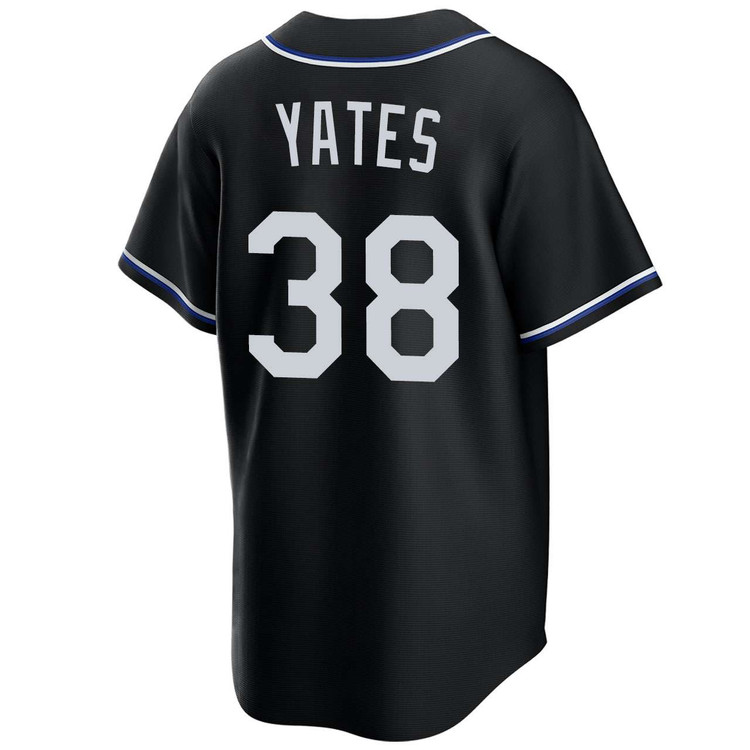 Kirby Yates Los Angeles Dodgers Black Lights Out 2025 World Series Jersey