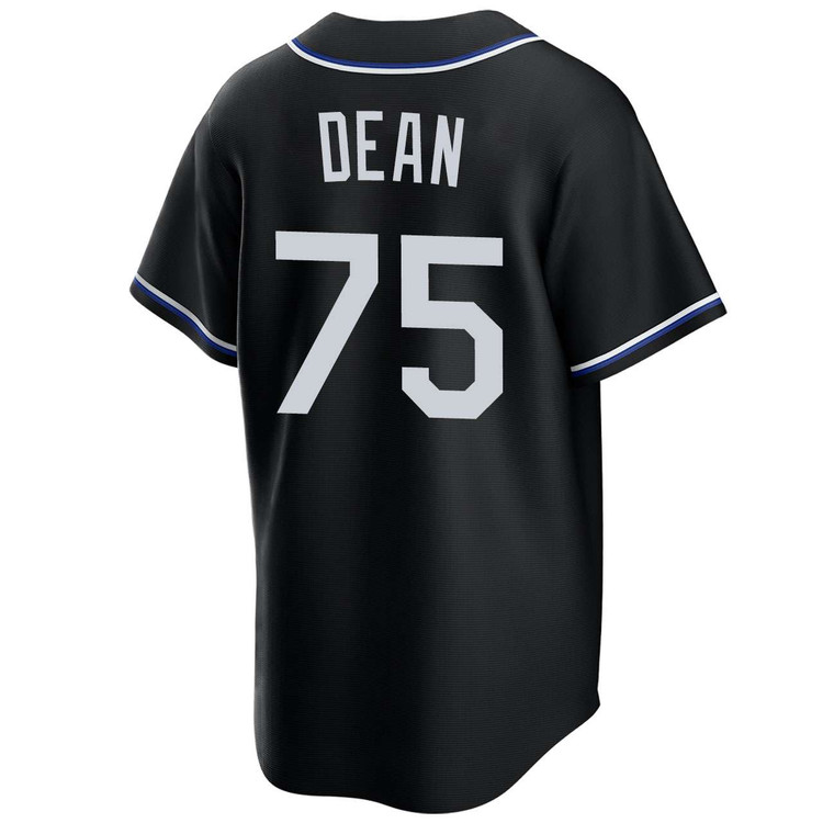 Justin Dean Los Angeles Dodgers Black Lights Out 2025 World Series Jersey