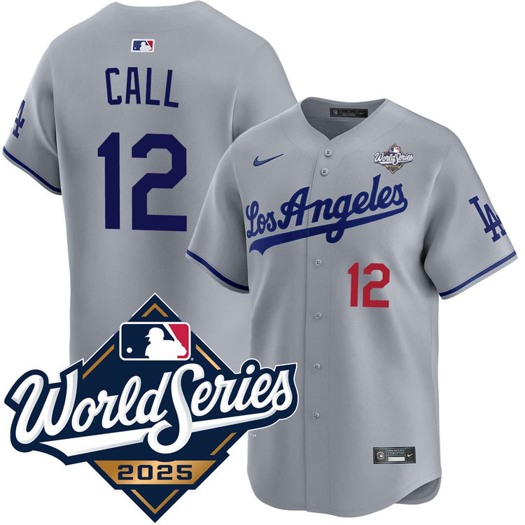 Alex Call Los Angeles Dodgers Road Limited 2025 World Series Jersey