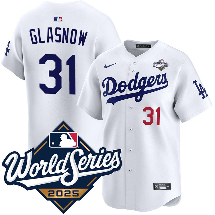 Tyler Glasnow Los Angeles Dodgers Home Limited 2025 World Series Jersey