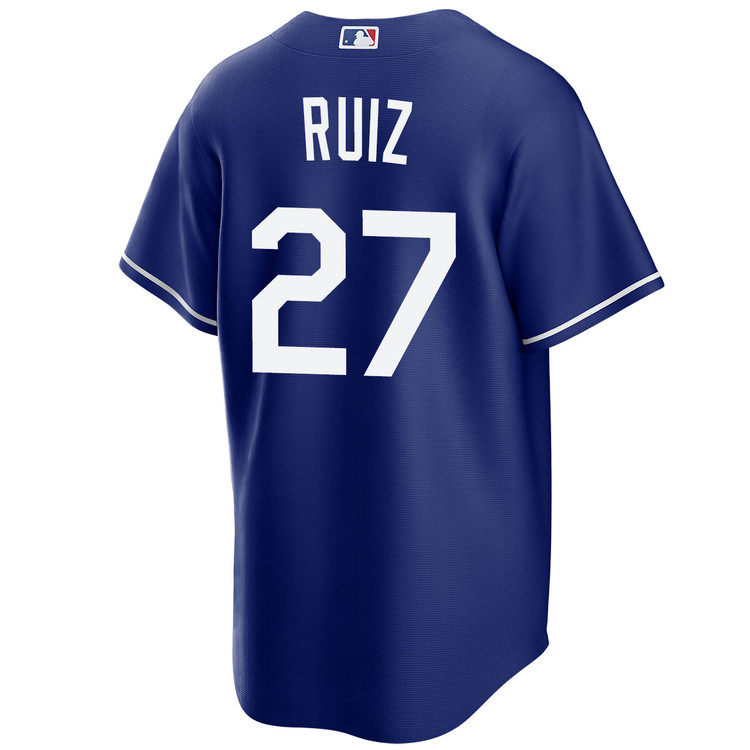 Esteury Ruiz Los Angeles Dodgers Royal 2025 Alternate World Series Jersey