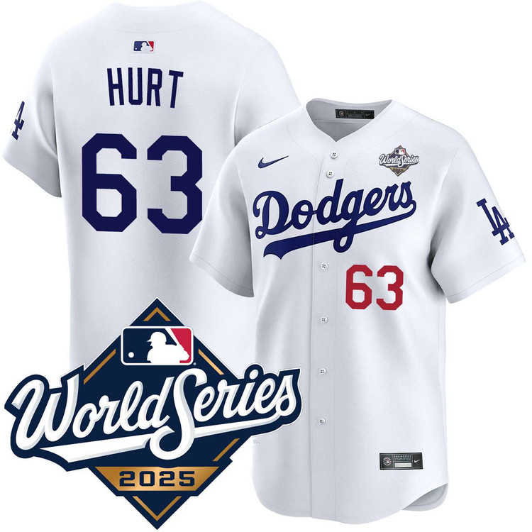 Kyle Hurt Los Angeles Dodgers Home Limited 2025 World Series Jersey