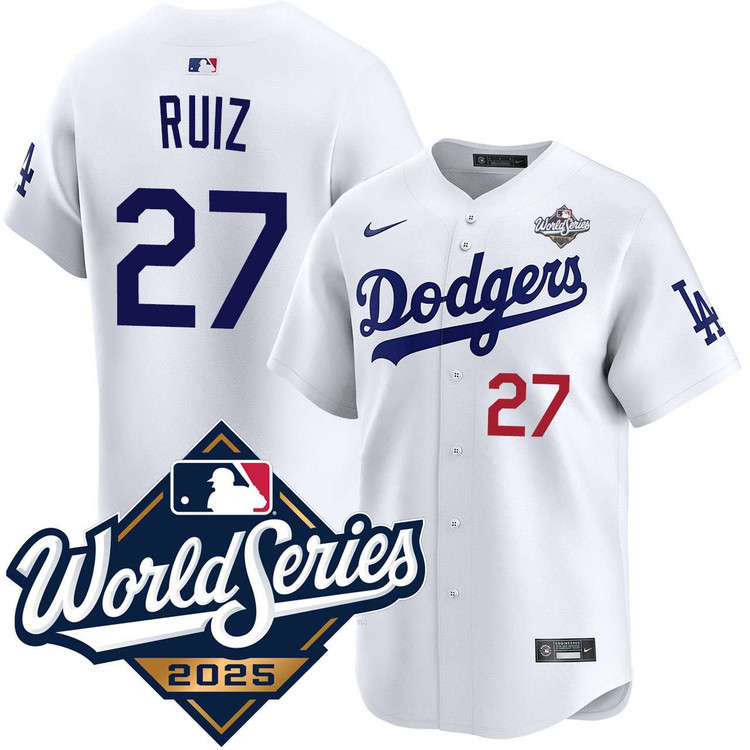 Esteury Ruiz Los Angeles Dodgers Home Limited 2025 World Series Jersey