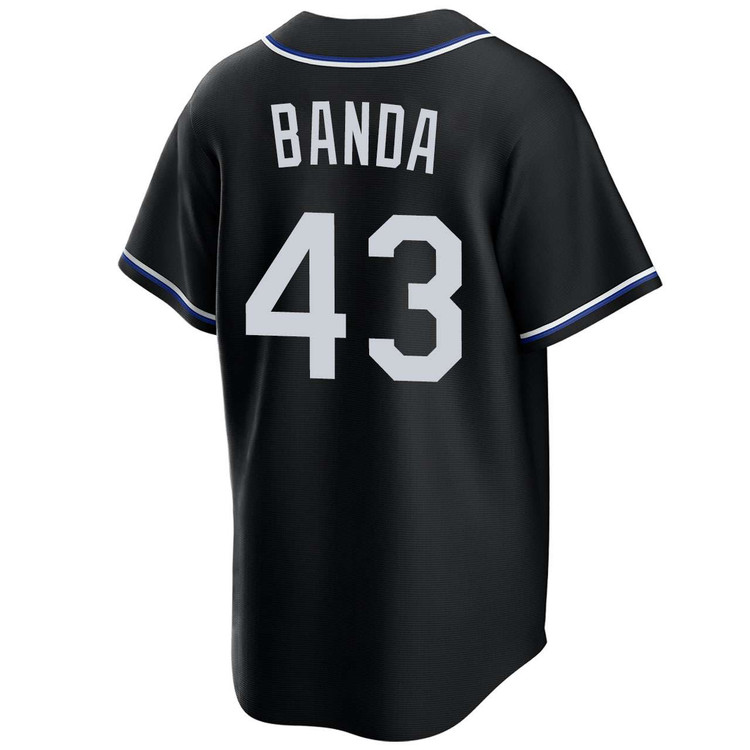 Anthony Banda Los Angeles Dodgers Black Lights Out 2025 World Series Jersey