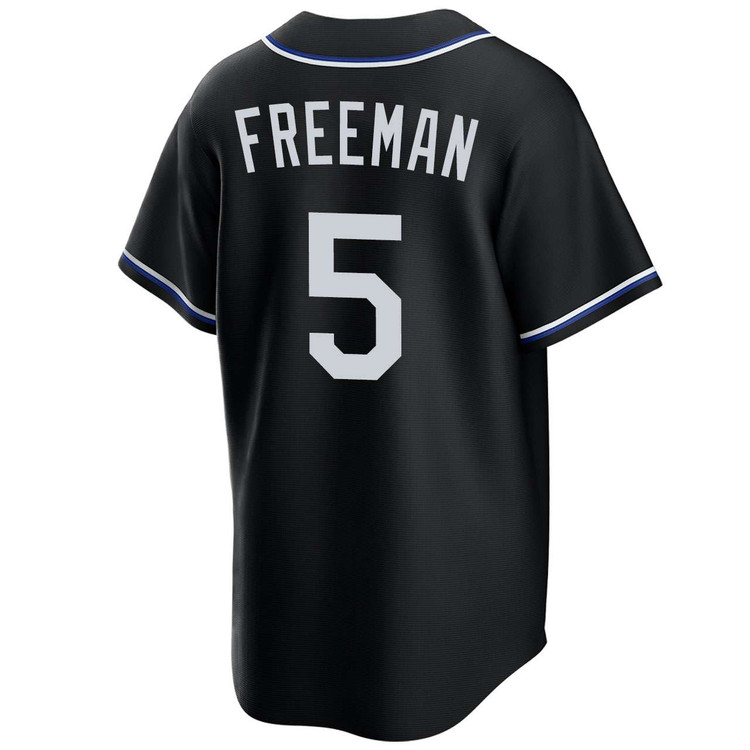 Freddie Freeman Los Angeles Dodgers Black Lights Out 2025 World Series Jersey