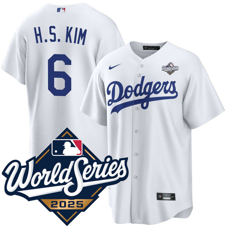 Hyeseong Kim Los Angeles Dodgers Youth Home 2025 World Series Jersey