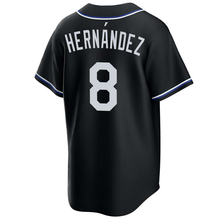 Enrique Hernandez Los Angeles Dodgers Black Lights Out 2025 World Series Jersey