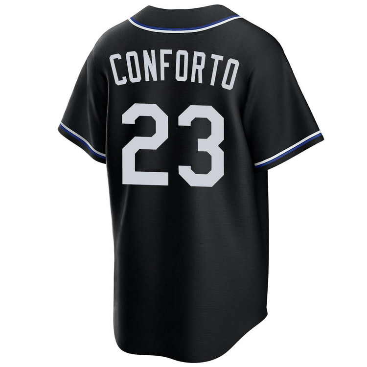 Michael Conforto Los Angeles Dodgers Black Lights Out 2025 World Series Jersey