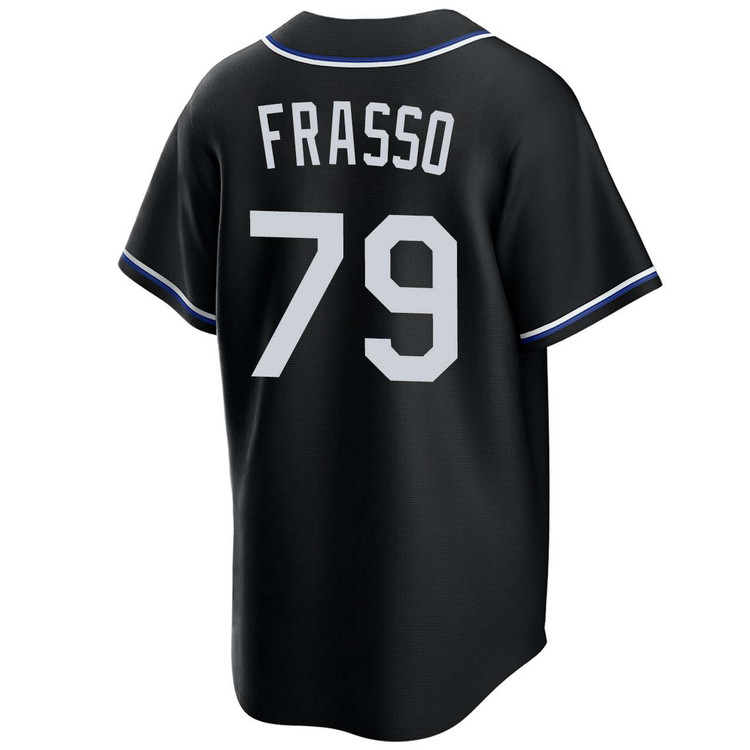 Nick Frasso Los Angeles Dodgers Black Lights Out 2025 World Series Jersey