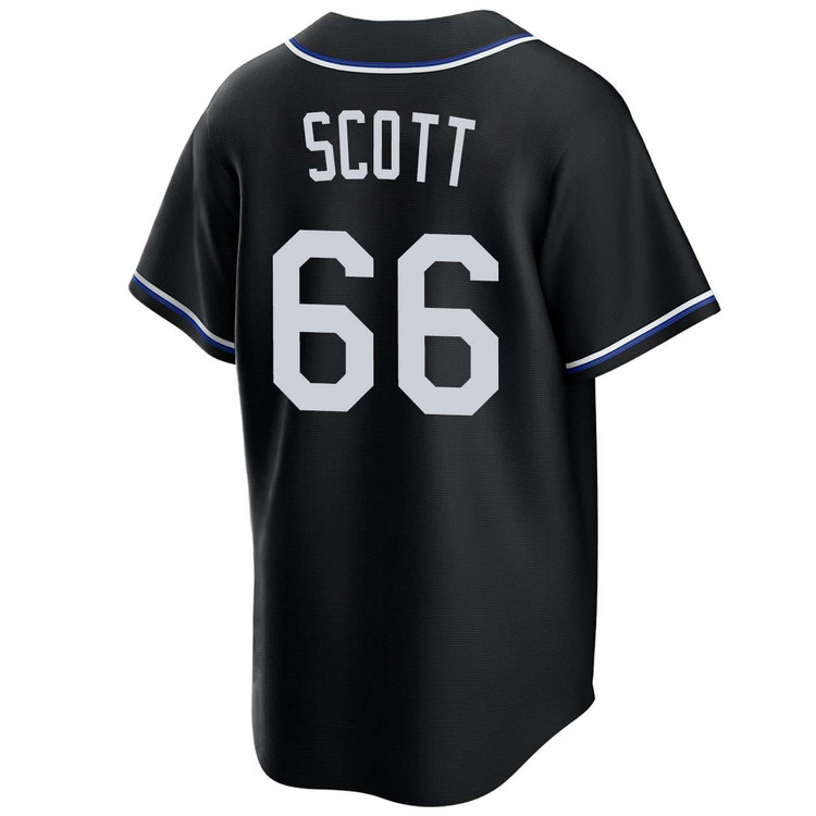 Tanner Scott Los Angeles Dodgers Black Lights Out 2025 World Series Jersey