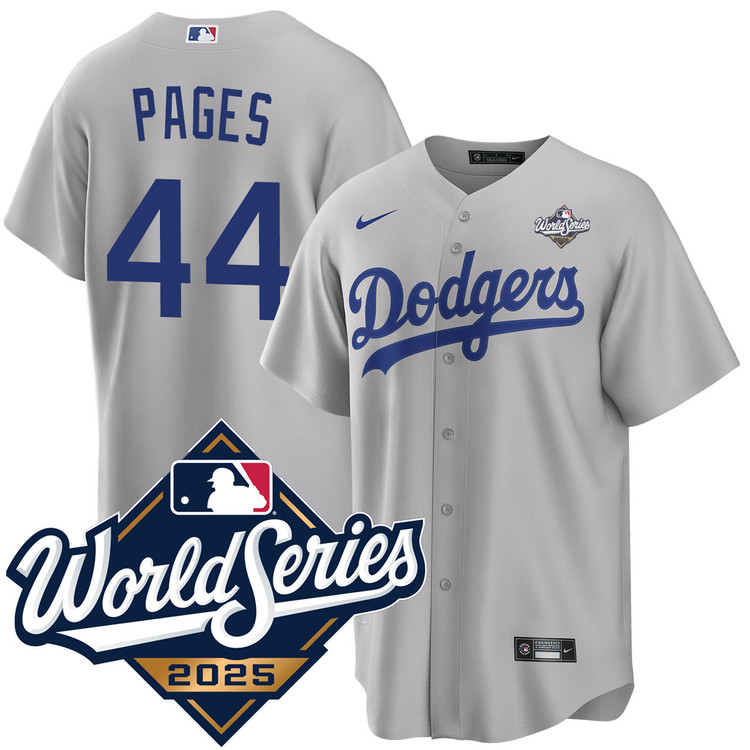 Andy Pages Los Angeles Dodgers Alternate 2025 Road World Series Jersey