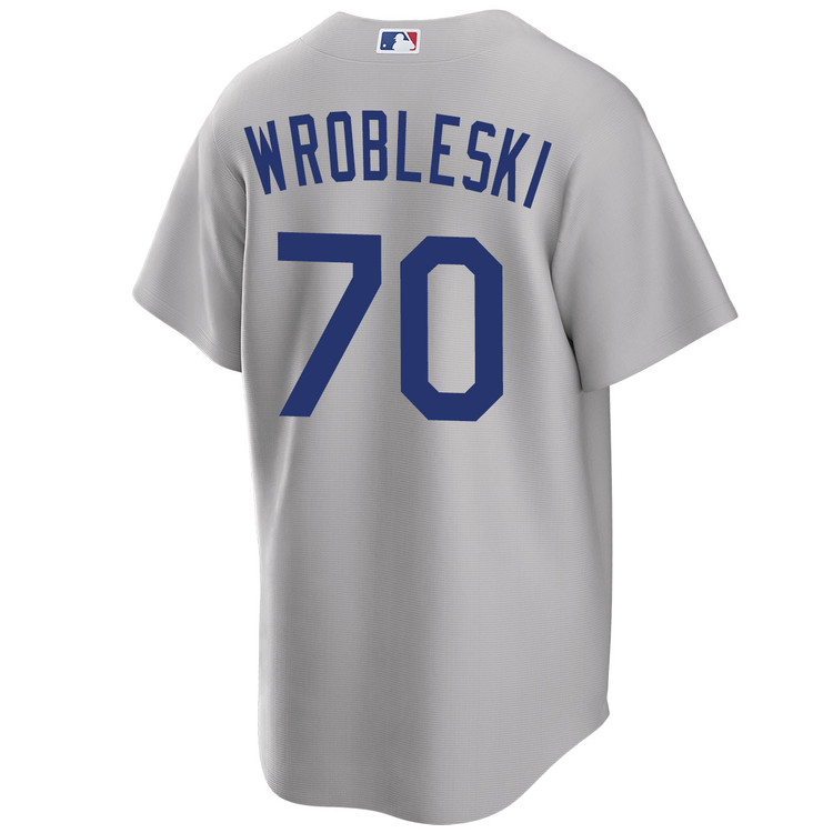 Justin Wrobleski Los Angeles Dodgers Alternate 2025 Road World Series Jersey