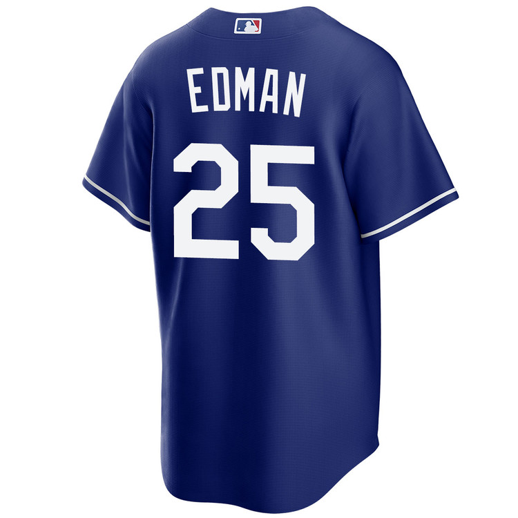Tommy Edman Los Angeles Dodgers Royal 2025 Alternate World Series Jersey