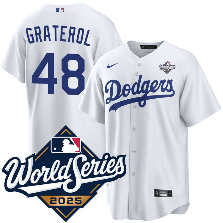 Brusdar Graterol Los Angeles Dodgers Youth Home 2025 World Series Jersey
