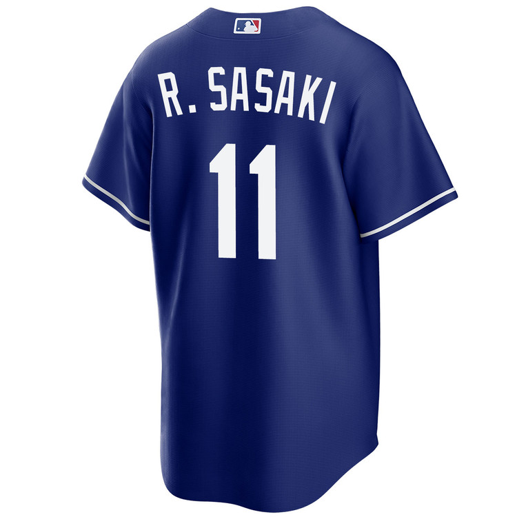 Roki Sasaki Los Angeles Dodgers Royal 2025 Alternate World Series Jersey